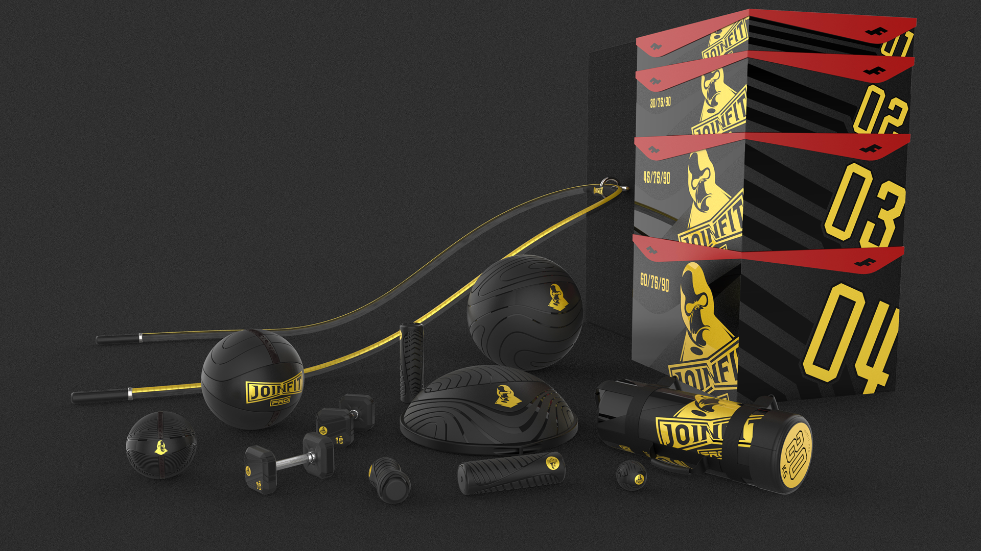 健身器材品牌设计-JOINFIT PRO系列健身器材设计