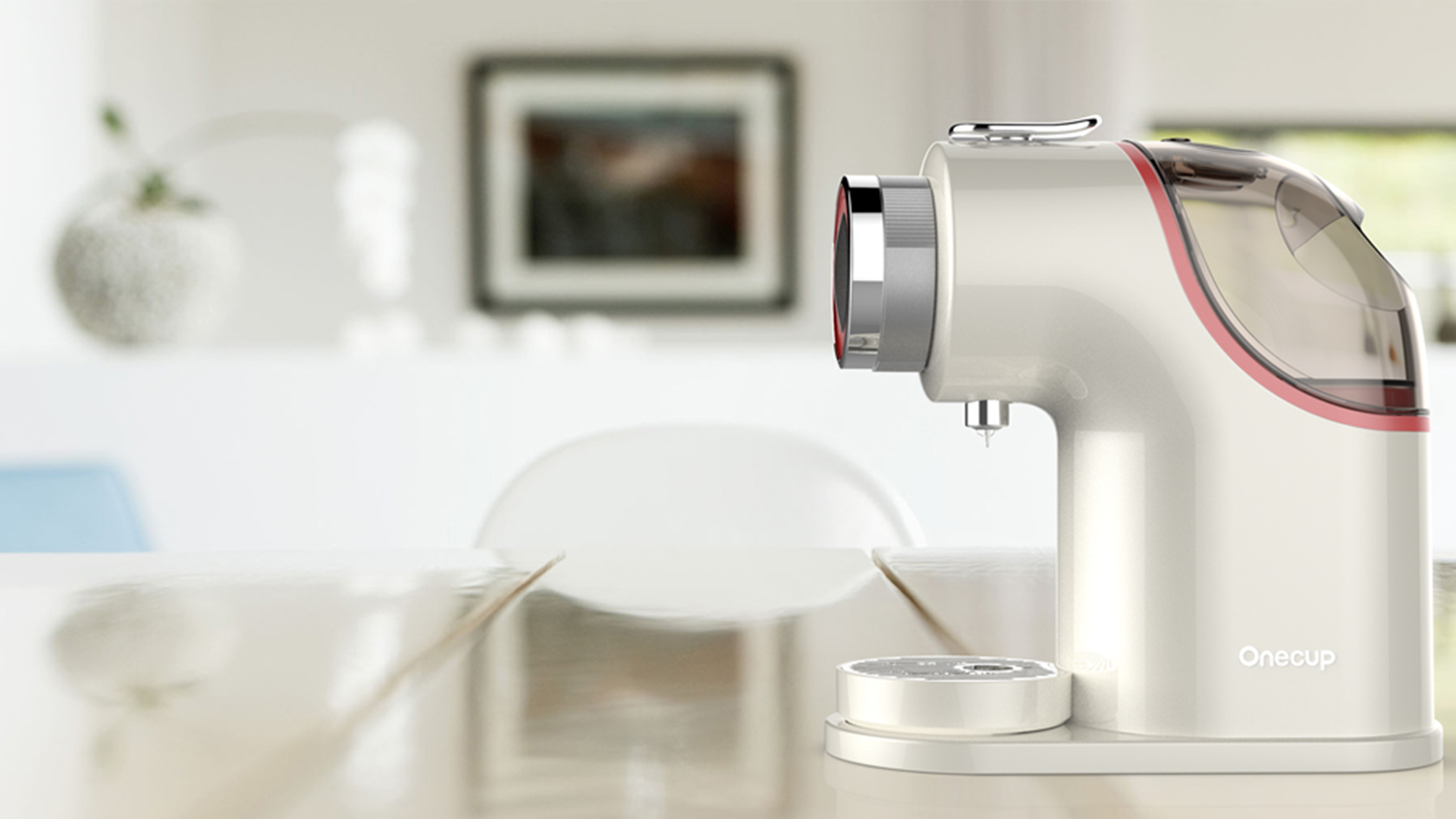 饮品自调机设计理念-Onecup智能饮品外观设计