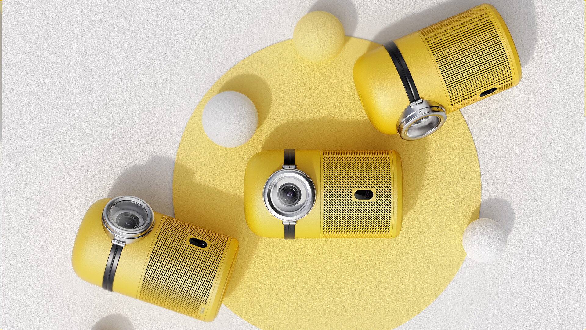 投影仪IP设计-橙子科技小黄人投影仪