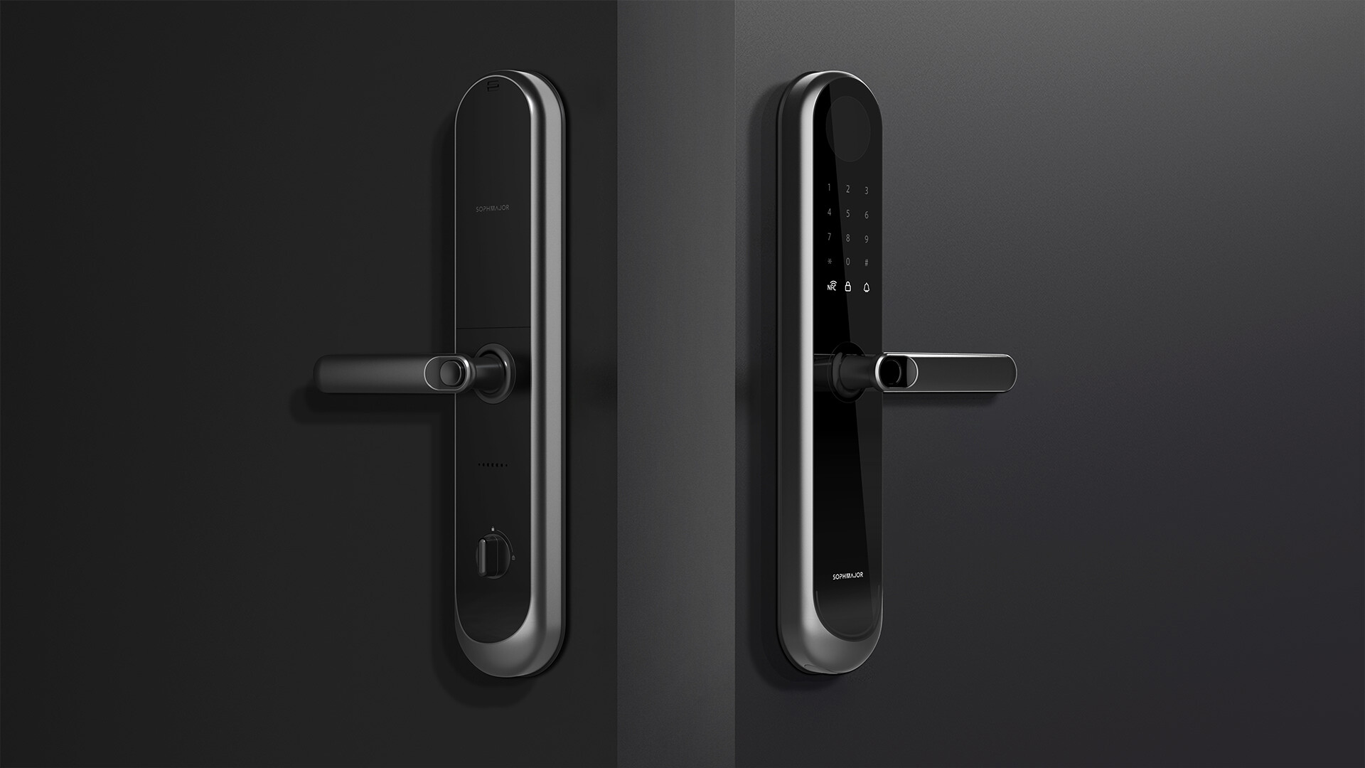 半自动智能门锁设计-金茂绿建半自动智能门锁