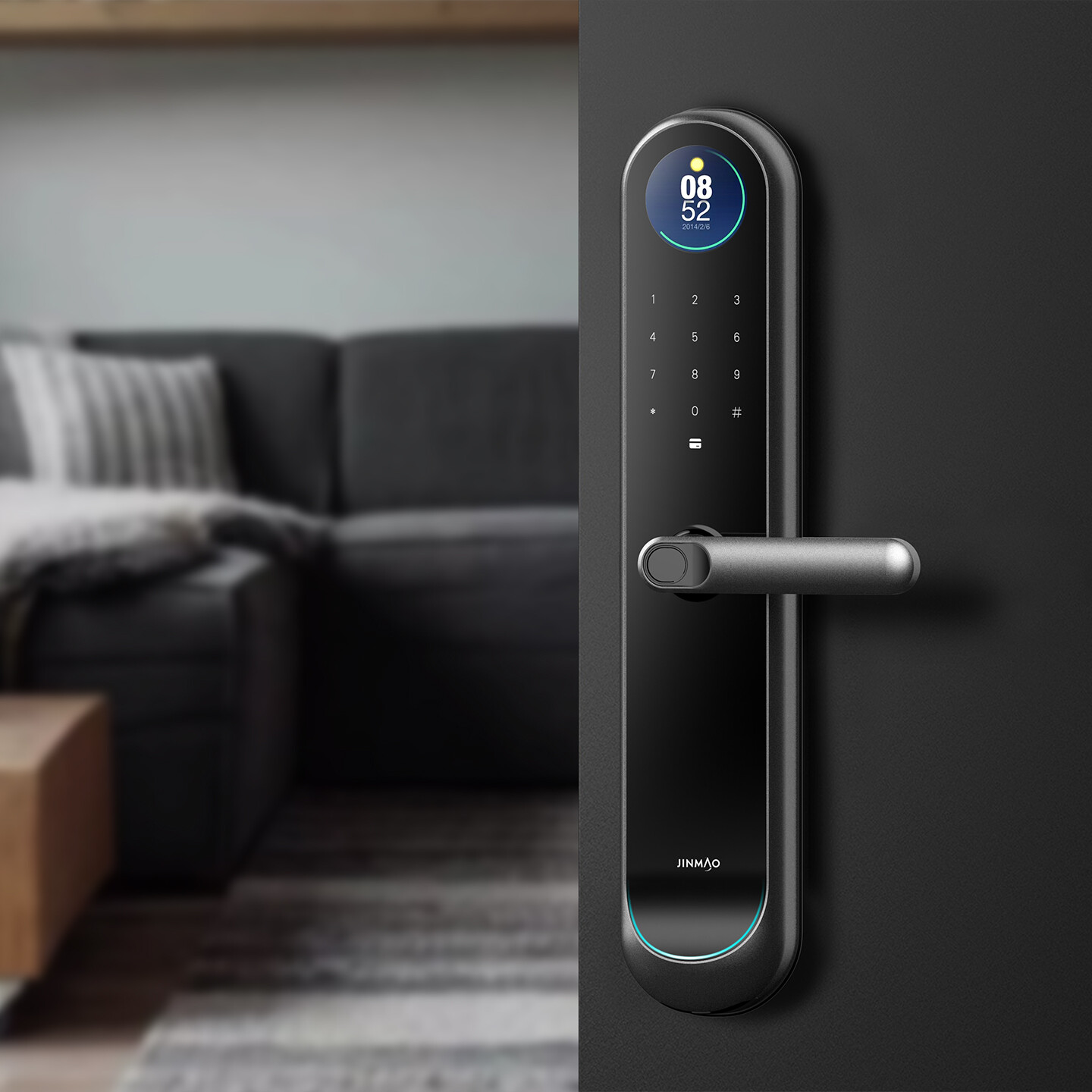 半自动智能门锁设计-金茂绿建半自动智能门锁