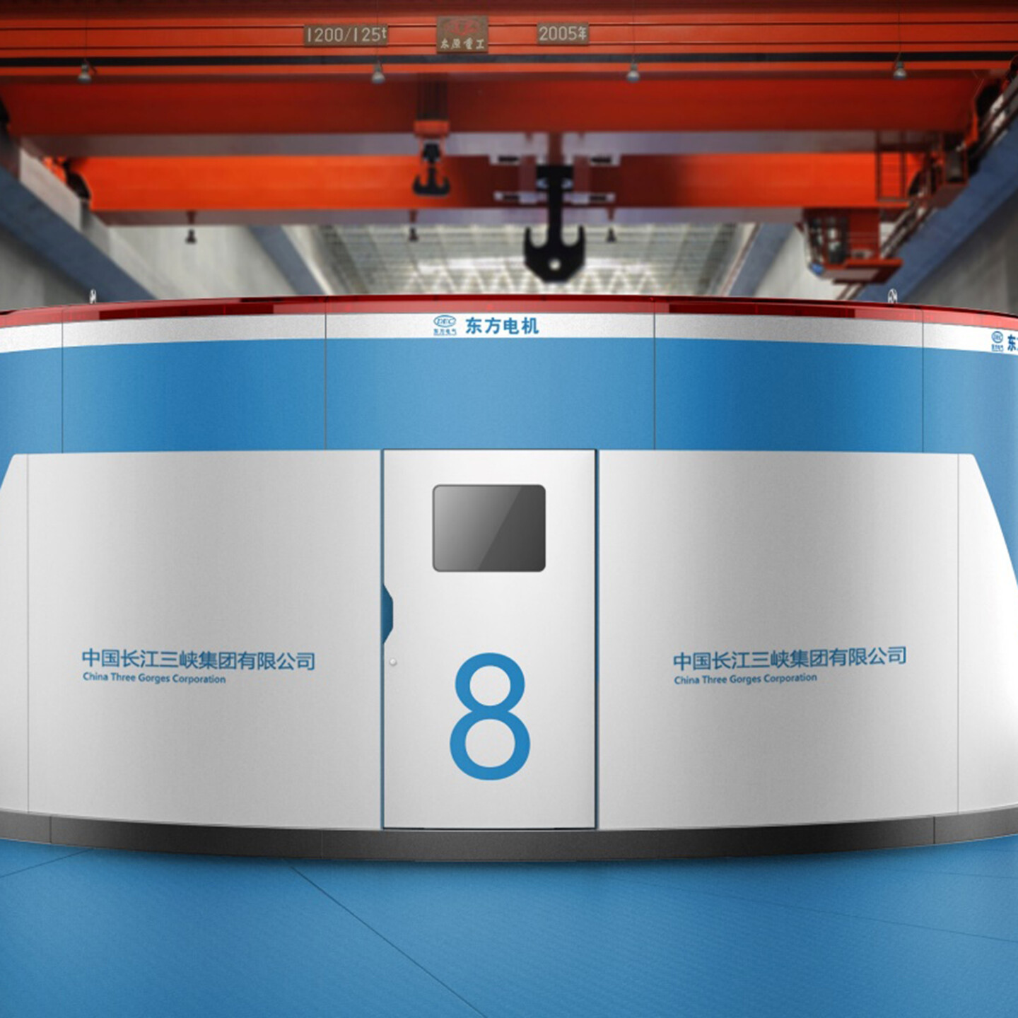 水轮发电机顶罩设计-白鹤滩水轮发电机顶罩