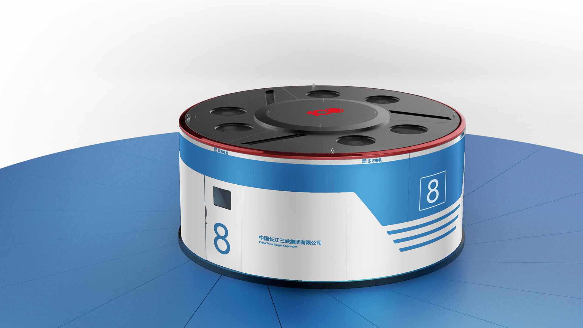 水轮发电机顶罩设计-白鹤滩水轮发电机顶罩