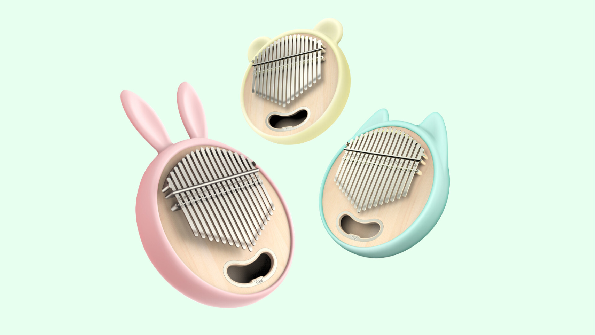 儿童拇指琴设计-TOM卡林巴17音拇指琴