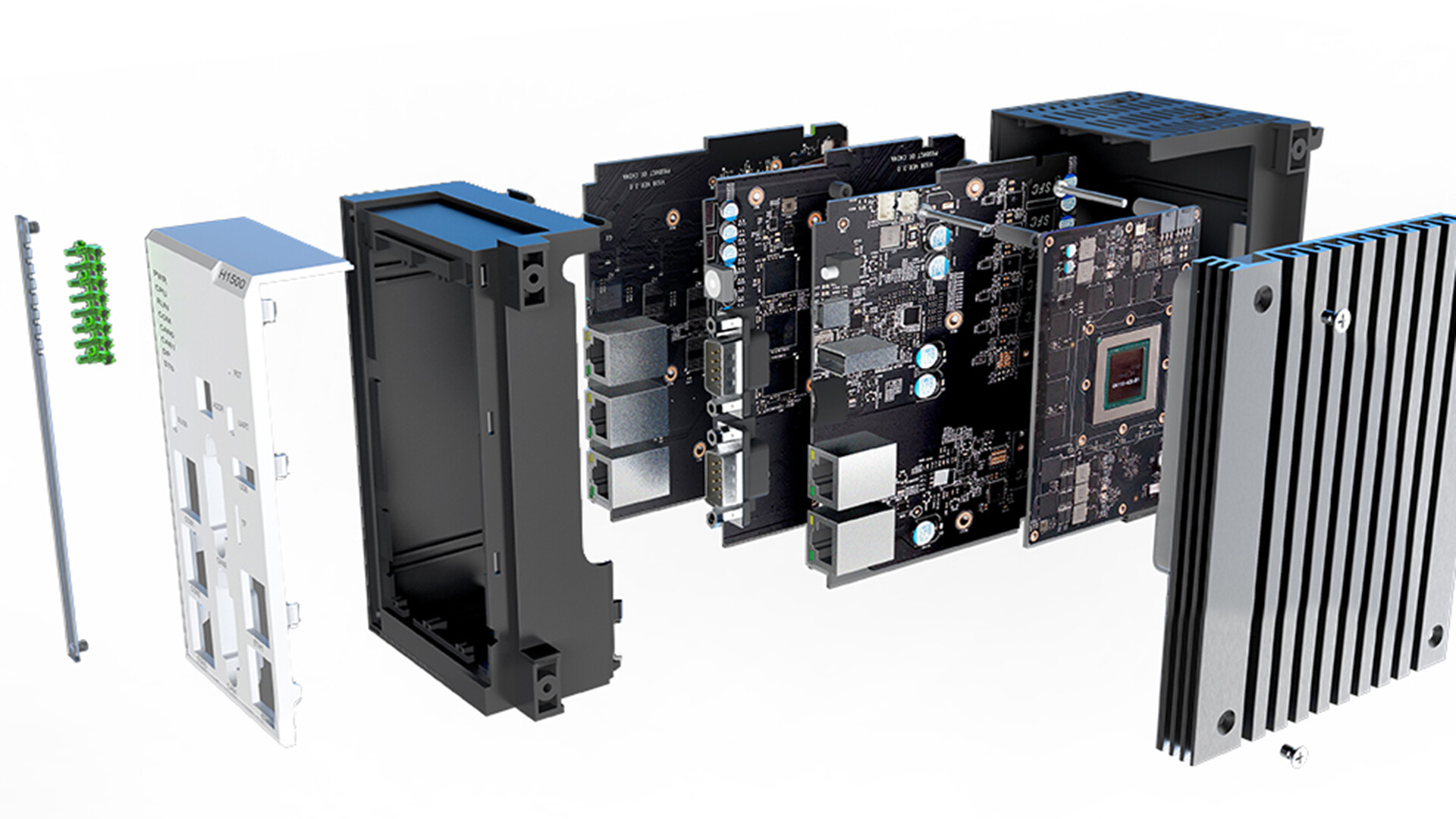 风电系统设备结构设计-华电天仁PLC设备外观结构设计