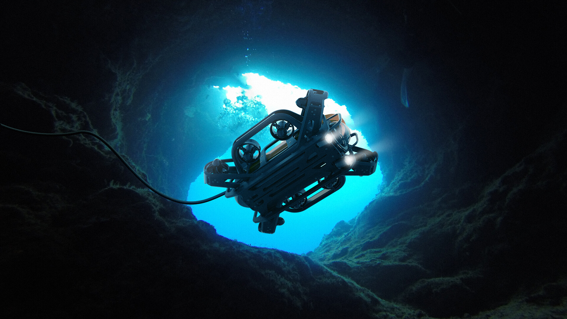 水下机器人设计-海星带缆水下机器人设计