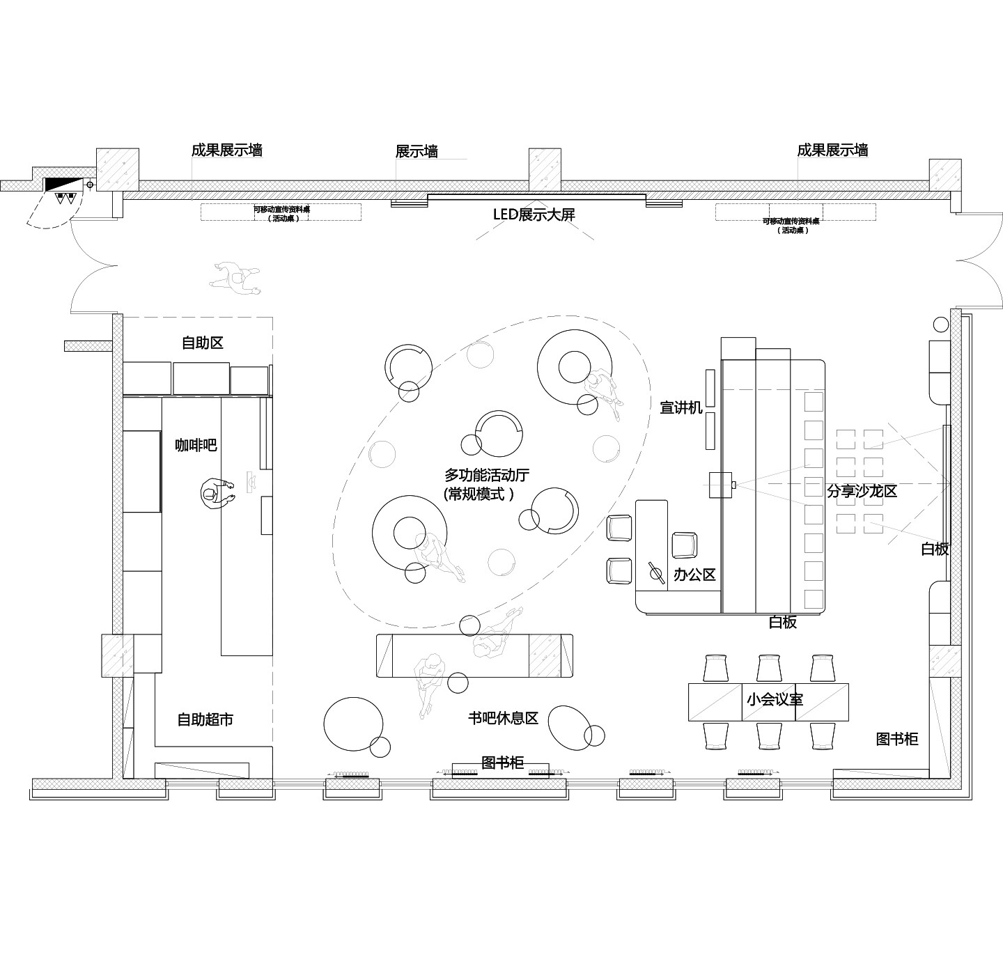 人才中心空间设计-新都区中航人才中心空间设计