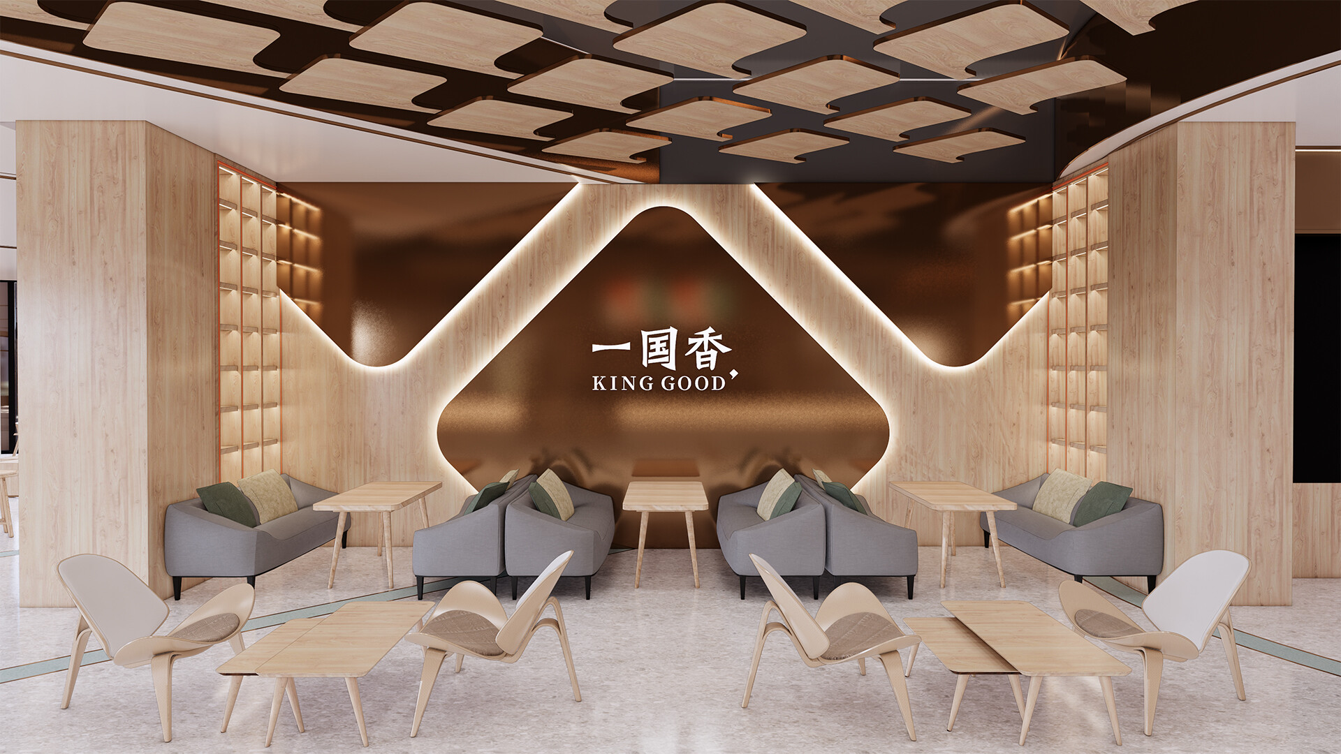 零售体验店设计-一国香体验店空间设计