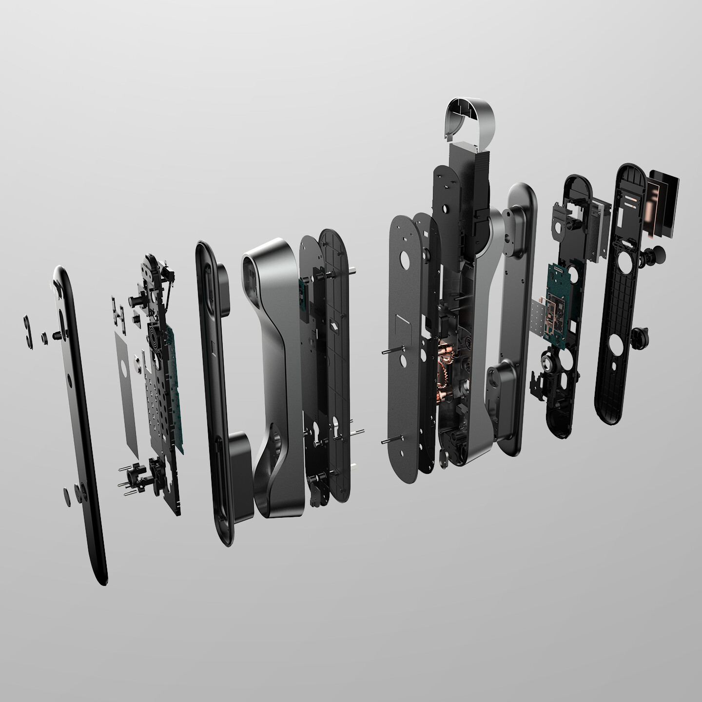 人脸识别智能门锁设计-鼎山A8人脸识别智能门锁