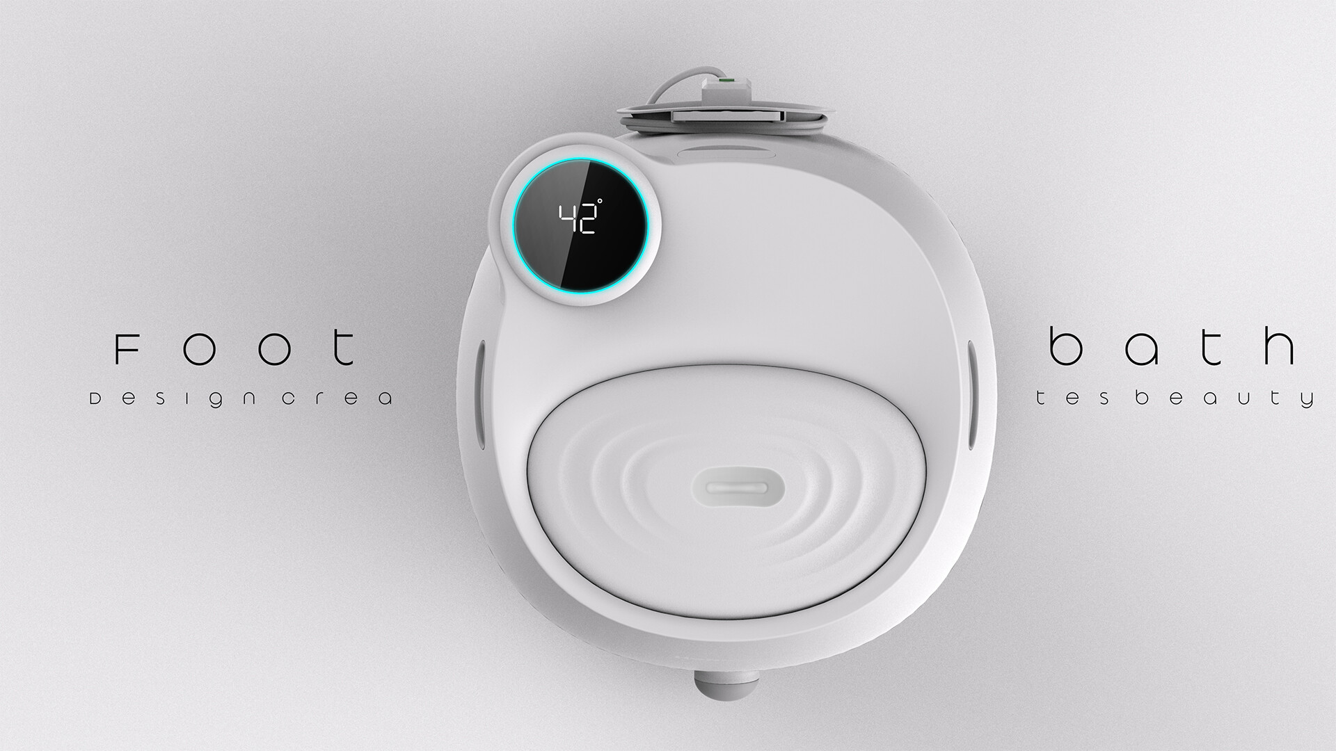保温足浴桶外观设计-女性保温足浴桶产品外观设计