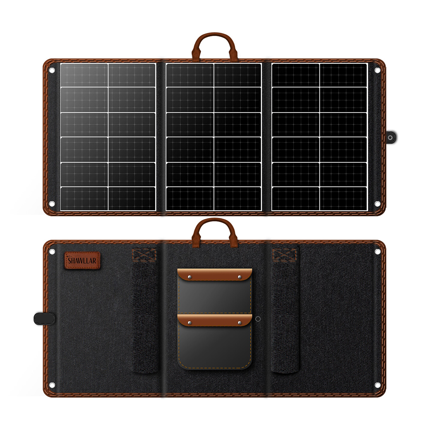 便携光伏包设计-小蓝科技“探险家”系列便携光伏包