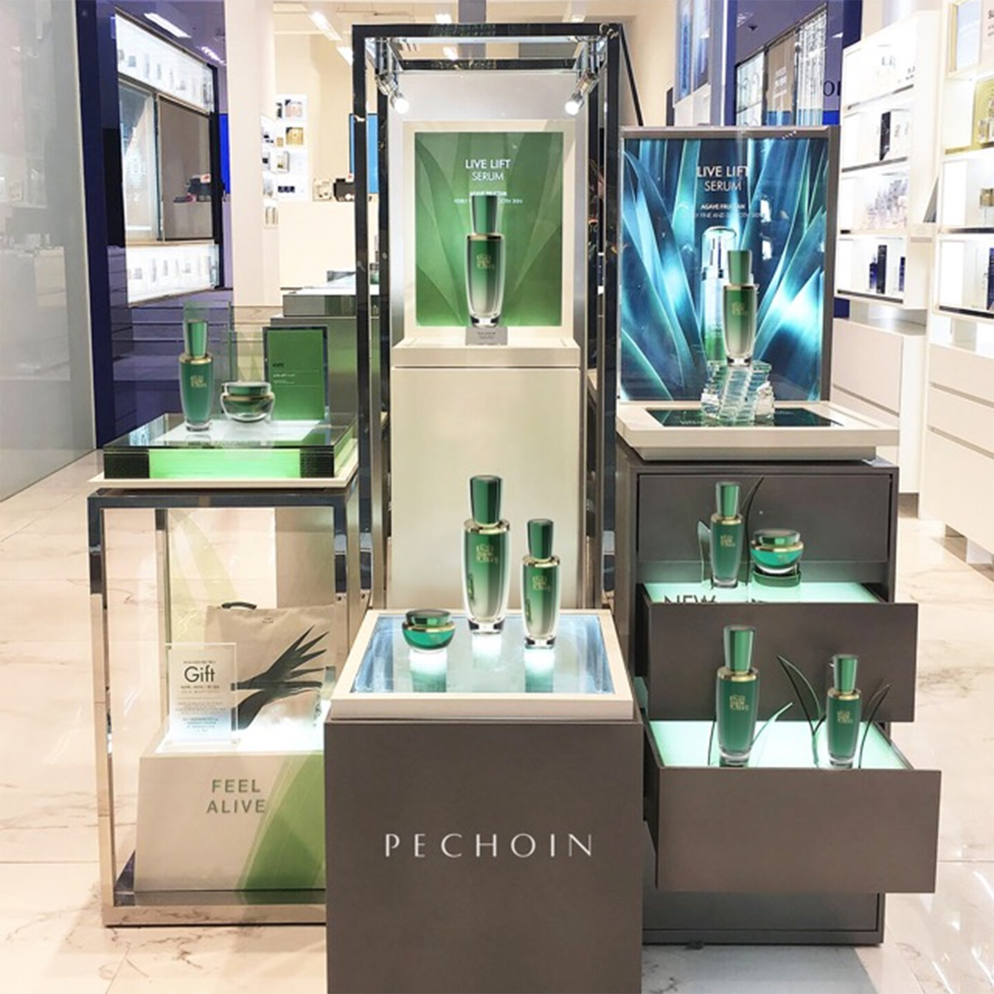 护肤产品包装设计-百雀羚赋颜御龄系列包装设计