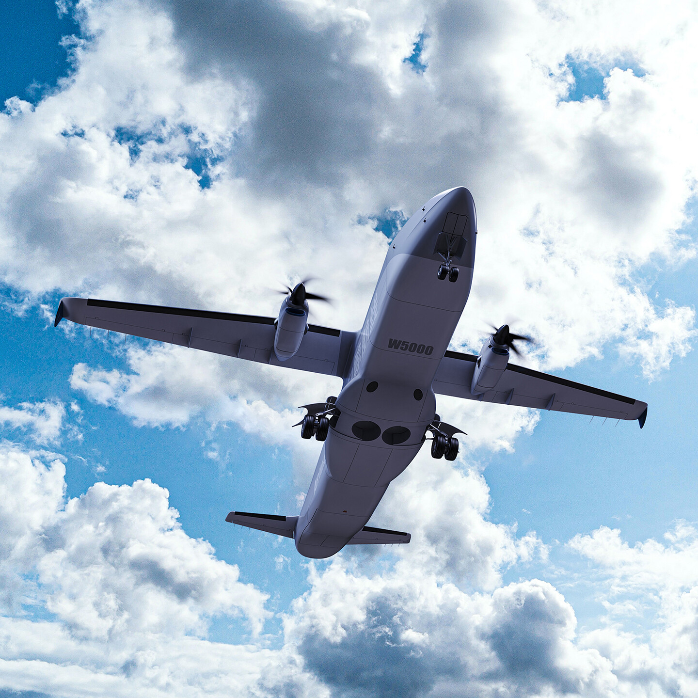 大型无人机外观设计-白鲸航线无人货运飞机外观设计