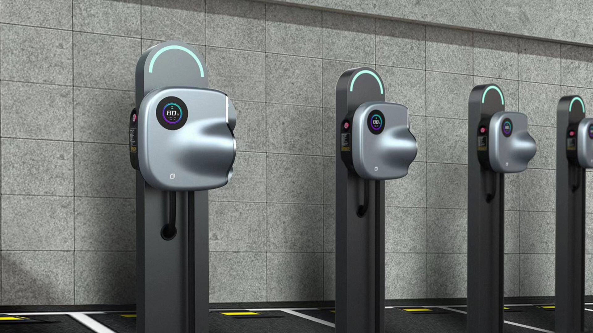 充电桩产品整合设计-金电科技充电桩产品设计