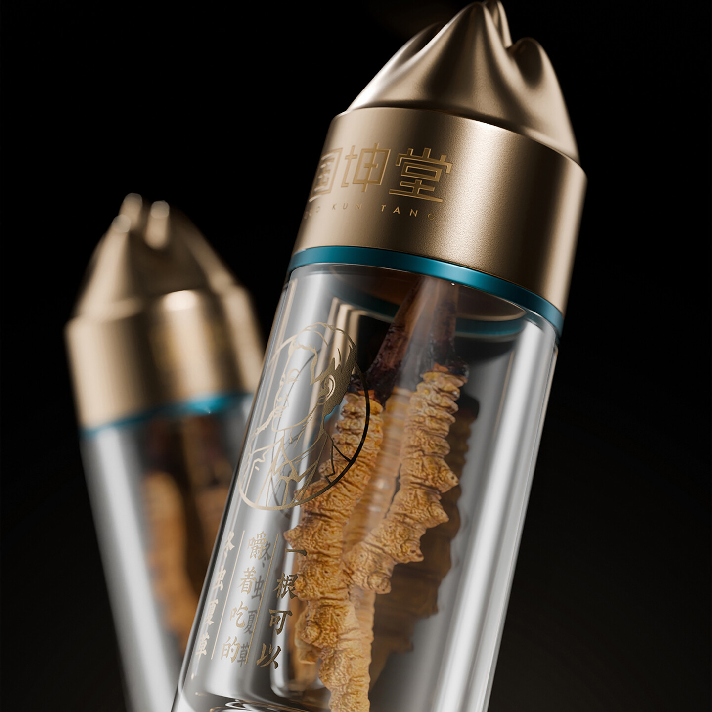 虫草包装设计-国坤堂冬虫夏草包装设计