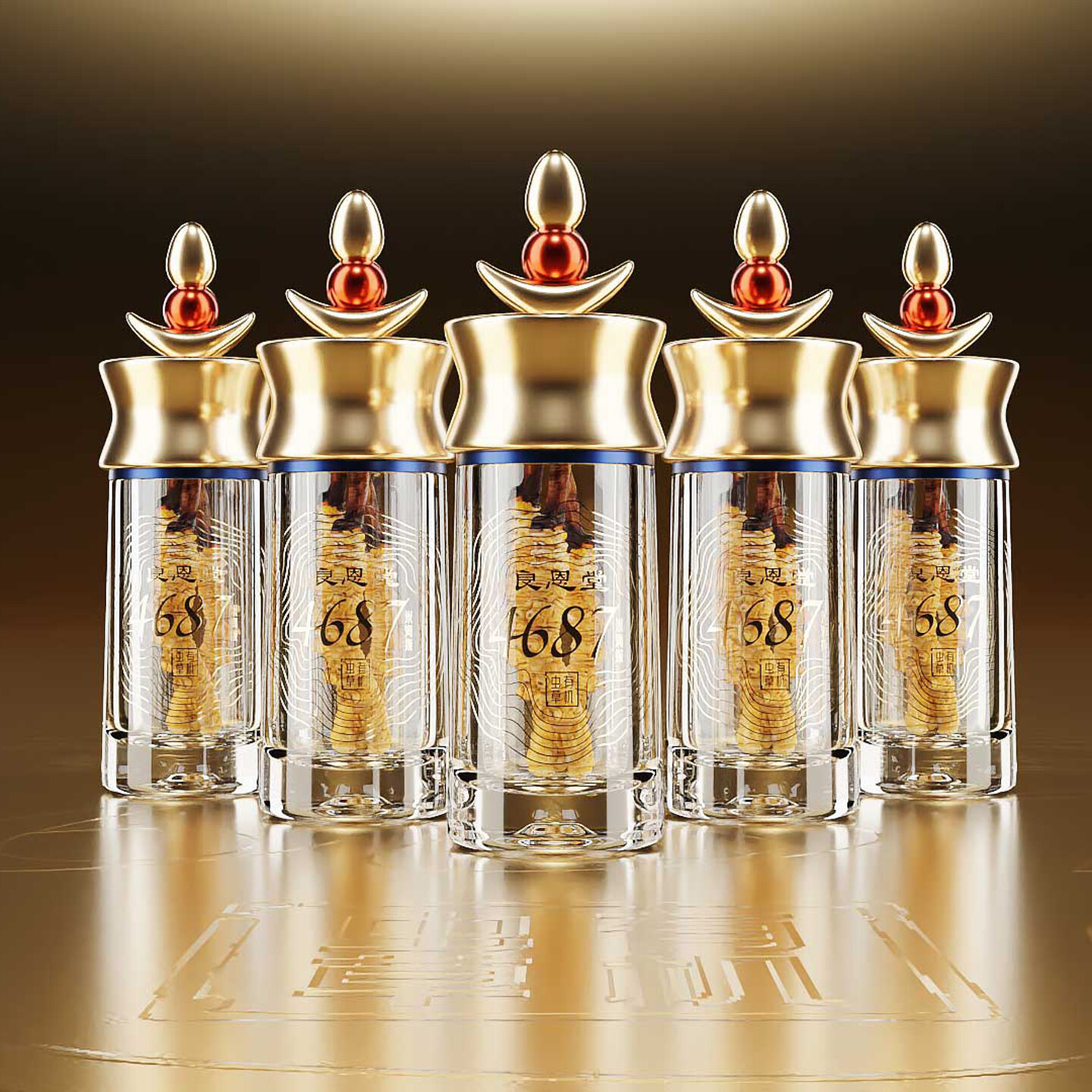 冬虫夏草品牌包装设计-良恩堂冬虫夏草品牌包装设计