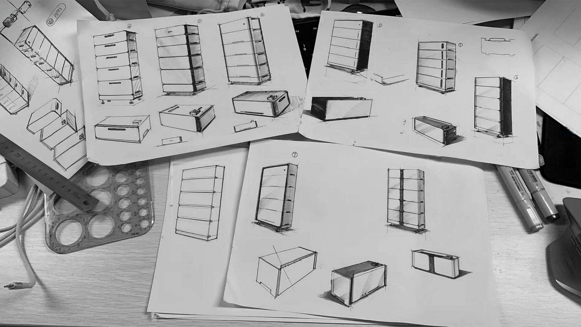 户用高压储能电池设计-堆叠式户用高压储能电池外观设计