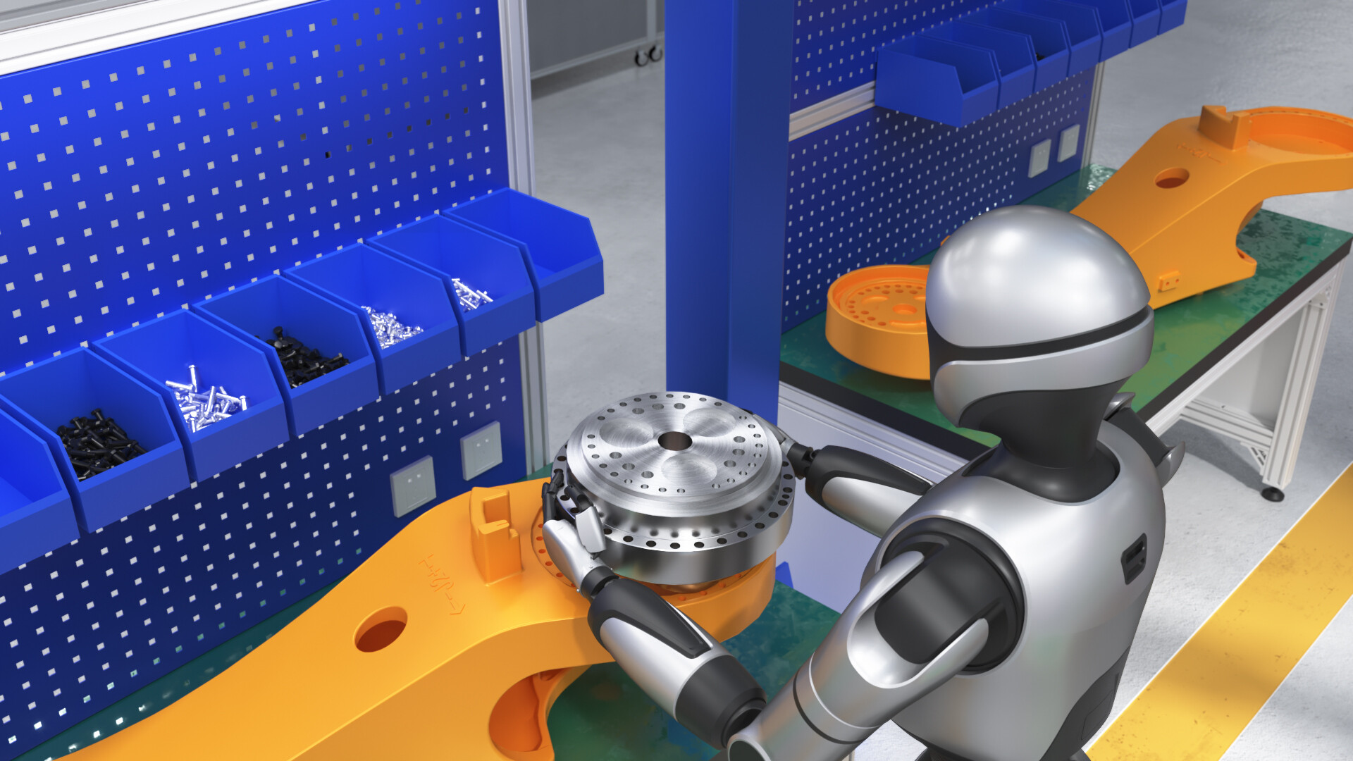 人形机器人设计-埃斯顿酷卓人形机器人设计